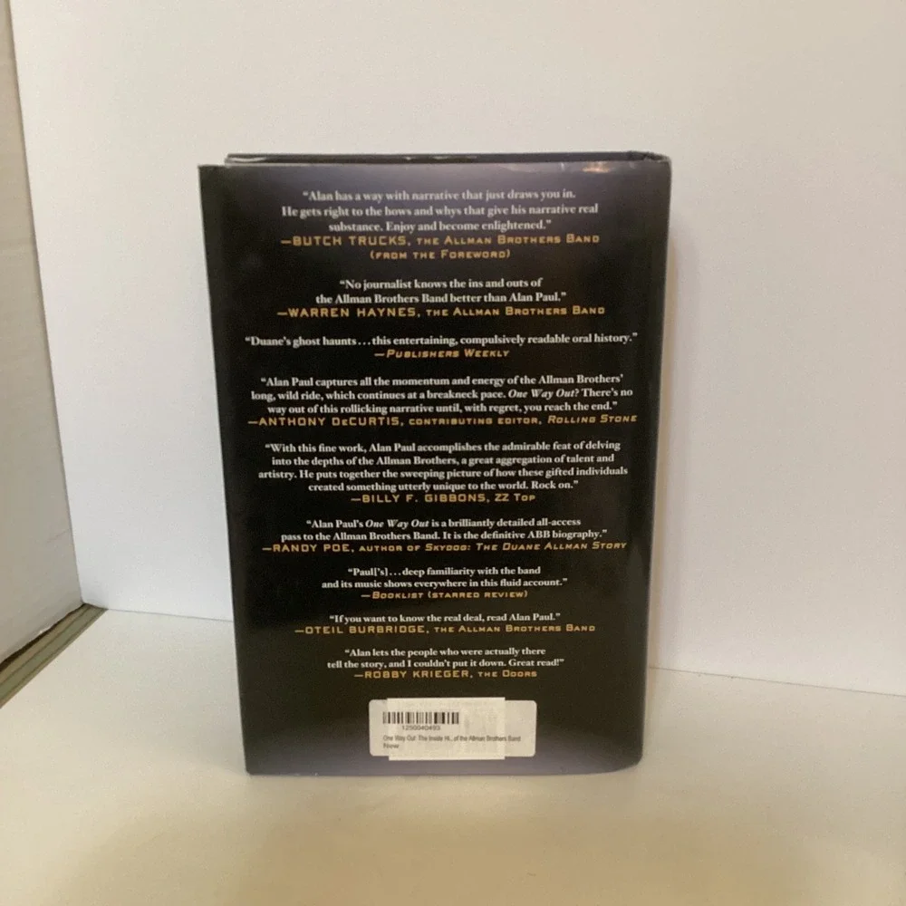 One Way Out The Inside History of The Allman Brothers Band Alan Paul Hardcover